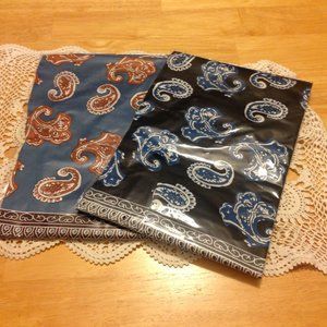Paisley scarves / large bandanas, soft polyester, new items